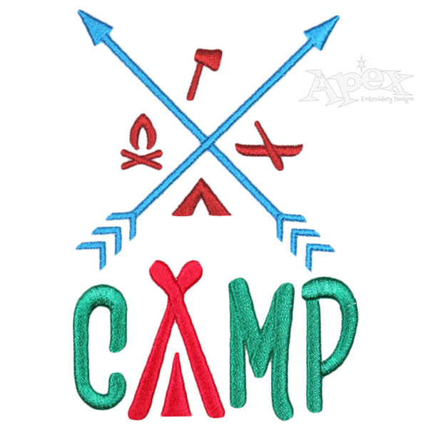 Camping Pack Embroidery Designs