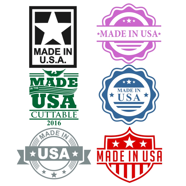 Made in America USA SVG Cuttable Designs