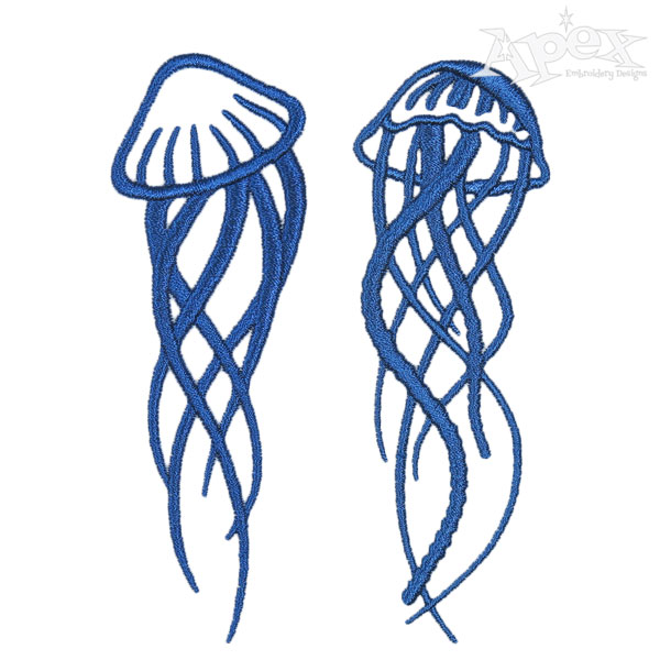 Jellyfish Embroidery Designs