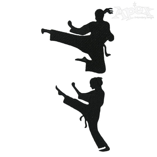 Karate Girls Embroidery Designs
