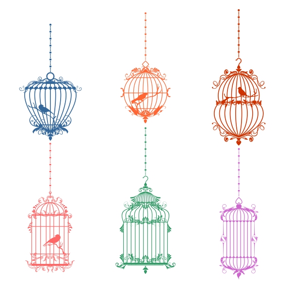 Bird Cage SVG Cuttable Designs
