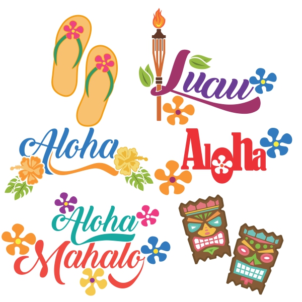 Hawaii Pack SVG Cuttable Designs