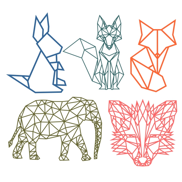 Geometric Animal SVG Cuttable Designs