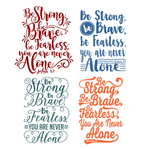 Be Strong Pack SVG Cuttable Designs
