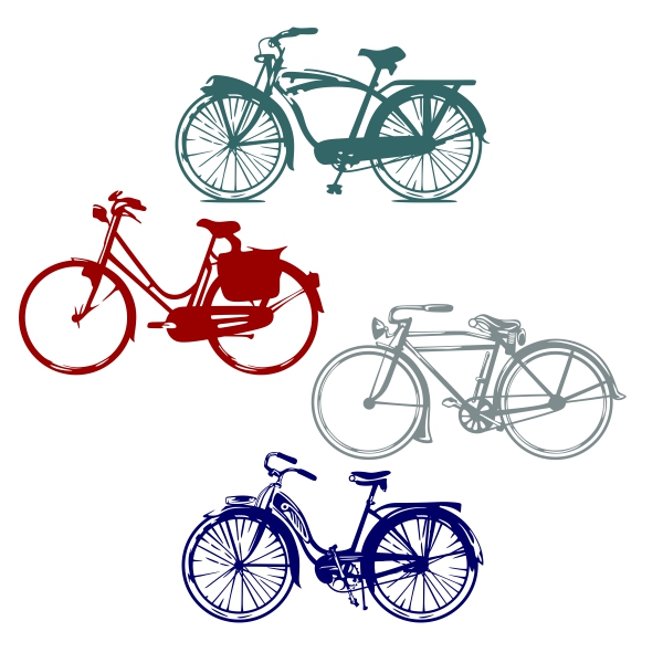 Bike Bicycle SVG Cuttable Designs
