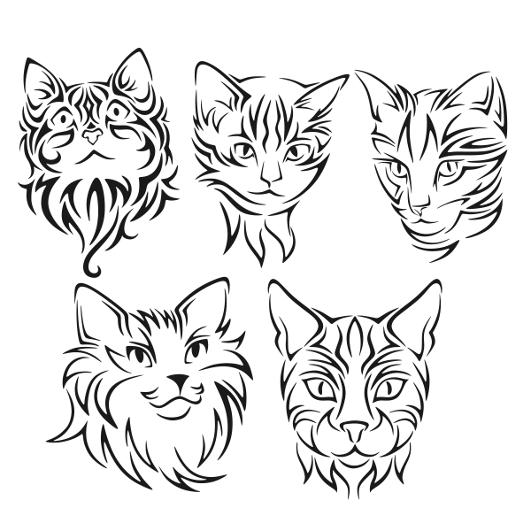 Cat Pack SVG Cuttable Designs