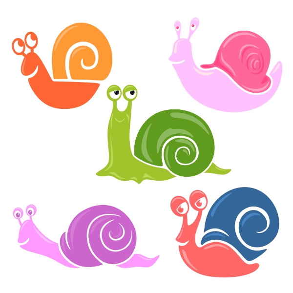 Snail Pack SVG Cuttable Design 