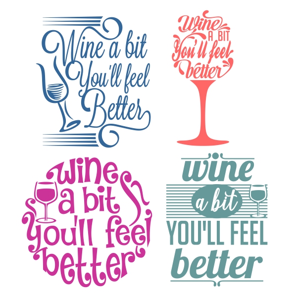 Wine SVG Cuttable Designs