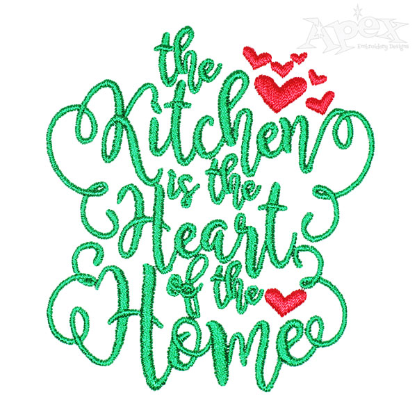 The Kitchen Embroidery Designs