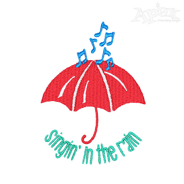 Singin' in the Rain Embroidery Designs