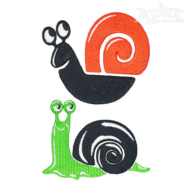 Snail Pack Embroidery Designs