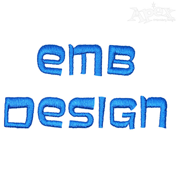 Tubby Embroidery Fonts