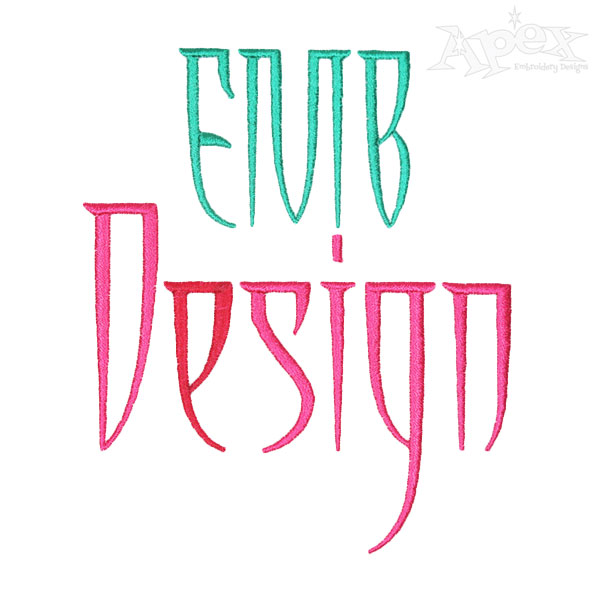 Dagger Embroidery Fonts
