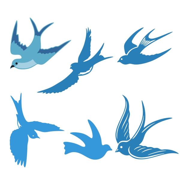 Blue Bird SVG Cuttable Designs
