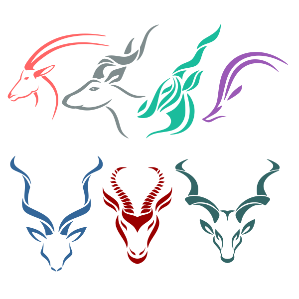 Deer Icon SVG Cuttable Designs