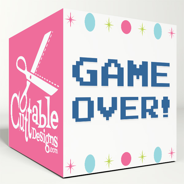 Video Game SVG Cuttable Fonts