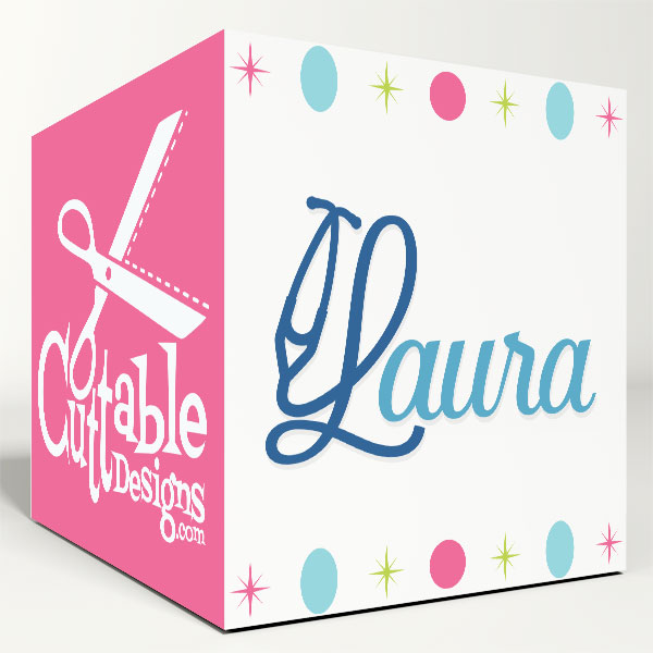Laura SVG Cuttable Fonts