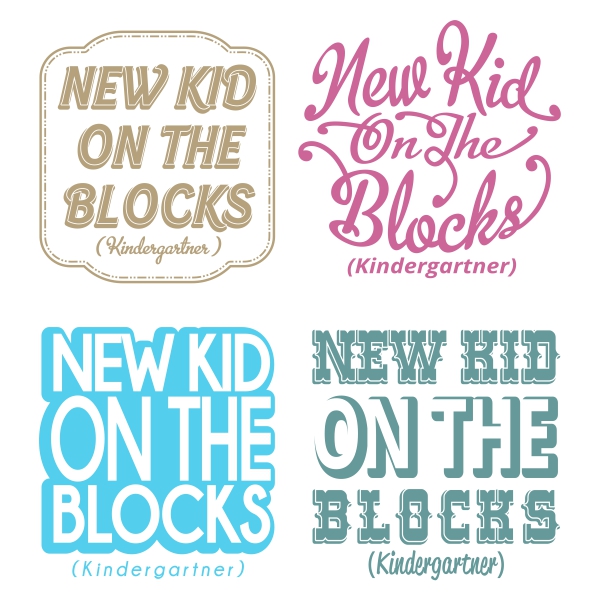 New Kid on the Blocks SVG Cuttable Designs