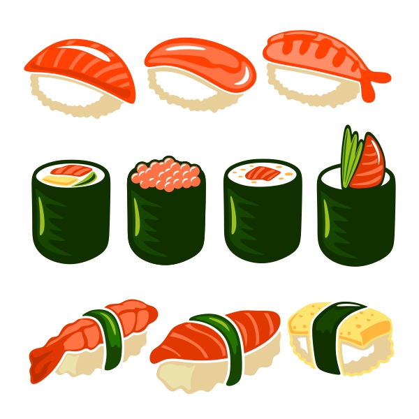 Sushi Pack SVG Cuttable Designs