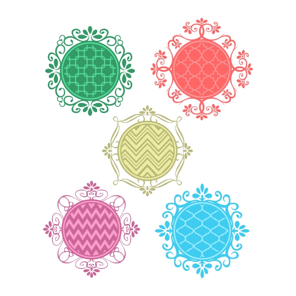 Swirly Circle SVG Cuttable Designs