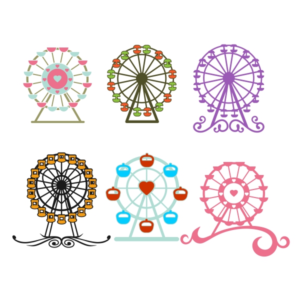 Ferris Wheel SVG Cuttable Designs