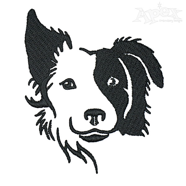 Border Collie Dog Embroidery Designs