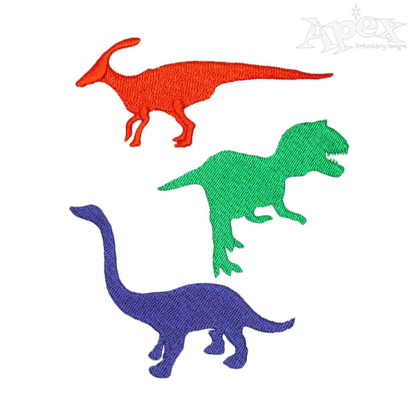 Dino Dinosaur Embroidery Designs