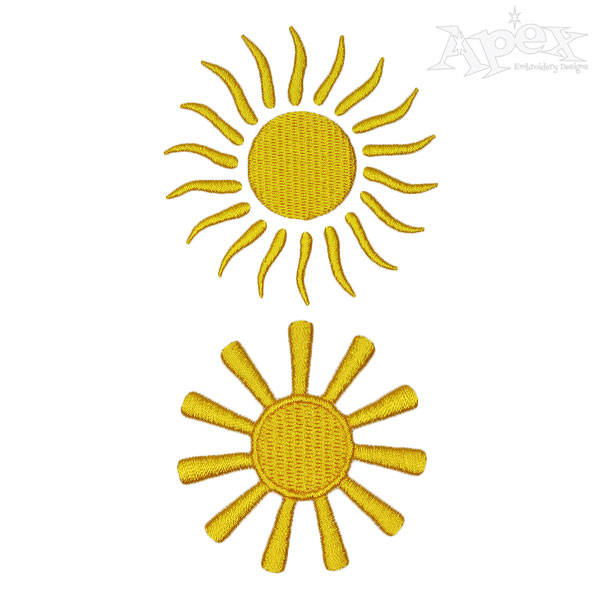 Sun Embroidery Designs