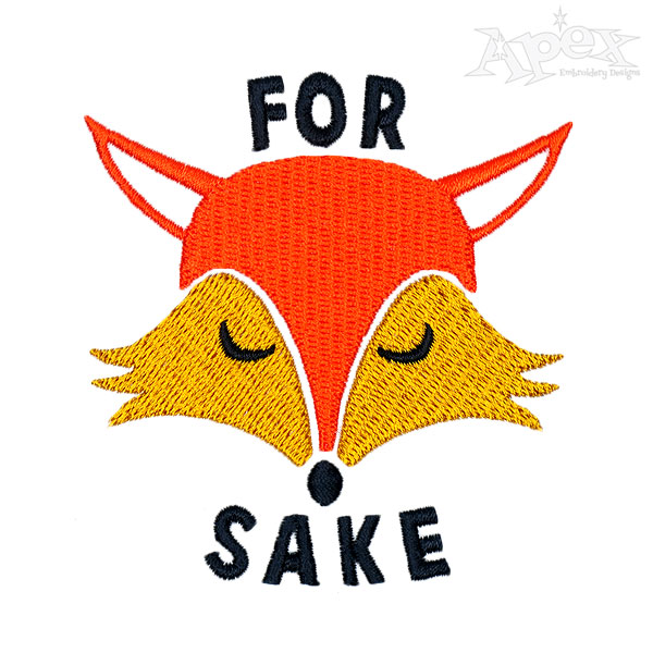 Fox For Sake Embroidery Designs