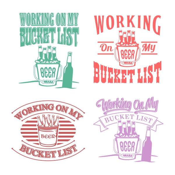 Bucket Beer SVG Cuttable Designs