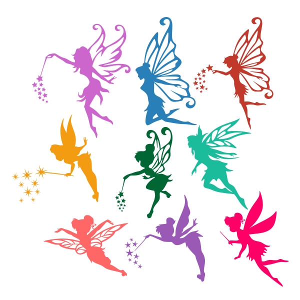 Flying Fairy SVG Cuttable Designs