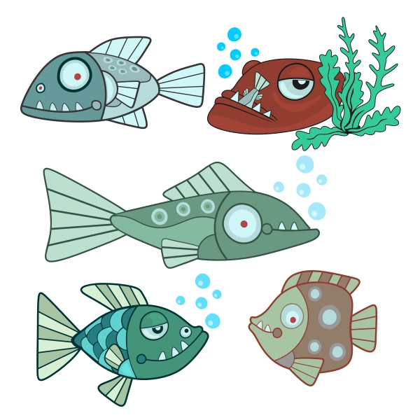 Ugly Fish SVG Cuttable Designs