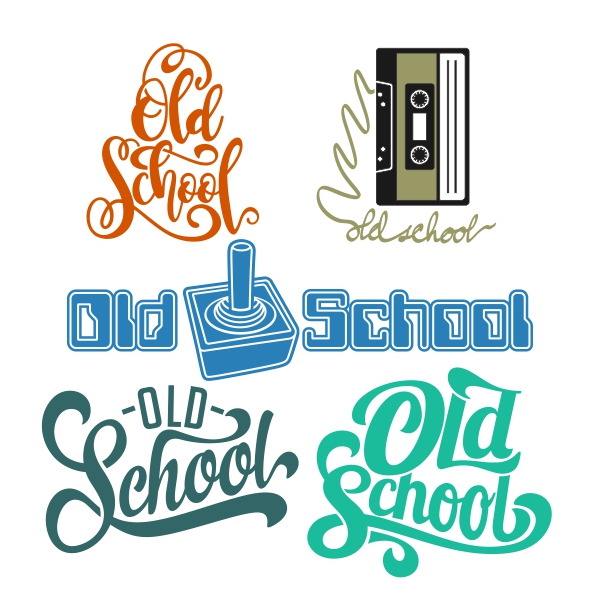 Old School SVG Cuttable Designs