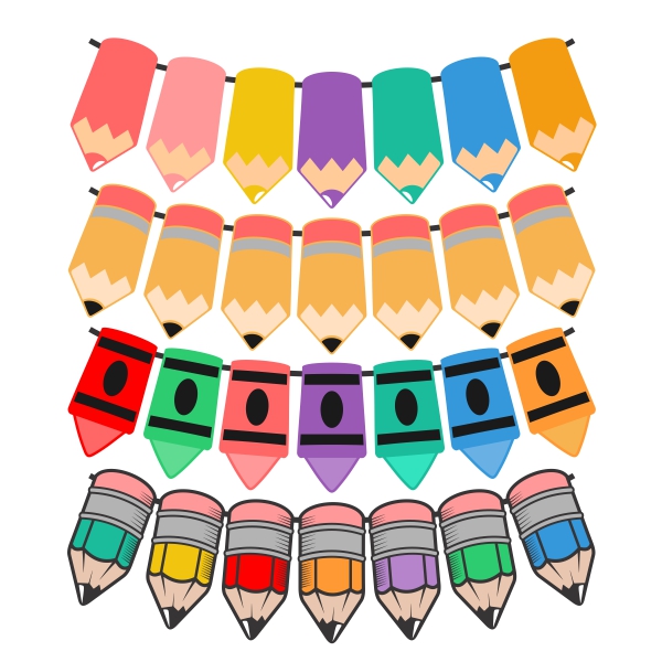Pencil Flag SVG Cuttable Designs