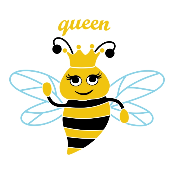 Queen Bee SVG Cuttable Designs.