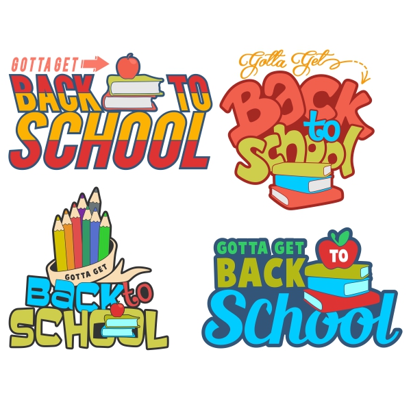 Back to School SVG Cuttable Designs