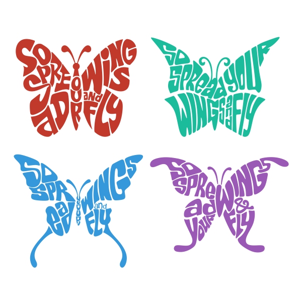 So Spread Butterfly SVG Cuttable Designs