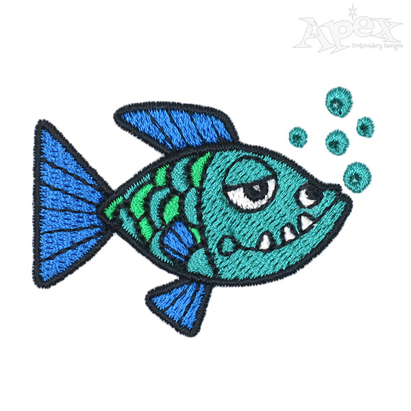 Ugly Fish Embroidery Designs