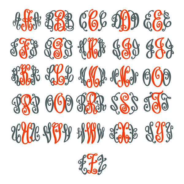 Curlz Fun Circle Embroidery Font