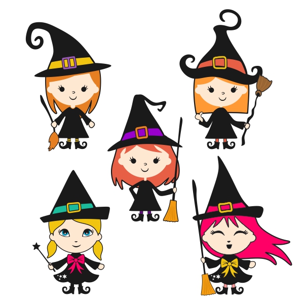 Cute Witch SVG Cuttable Designs