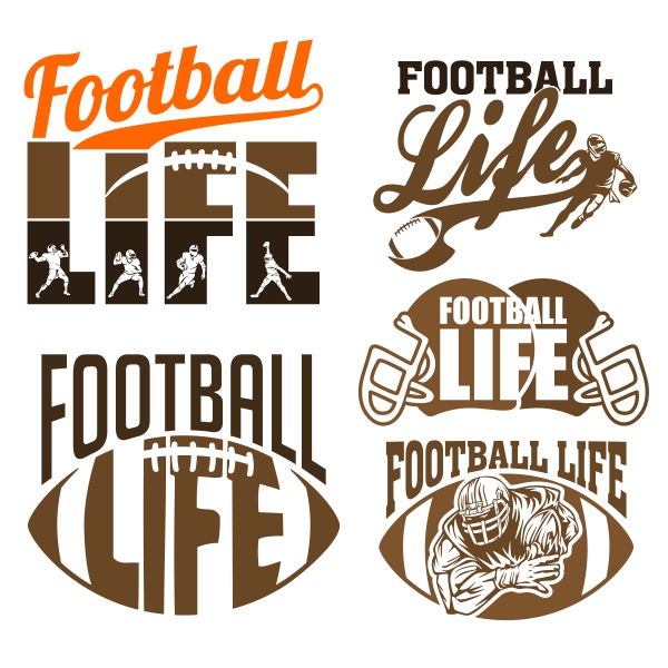 Football Life SVG Cuttable Designs