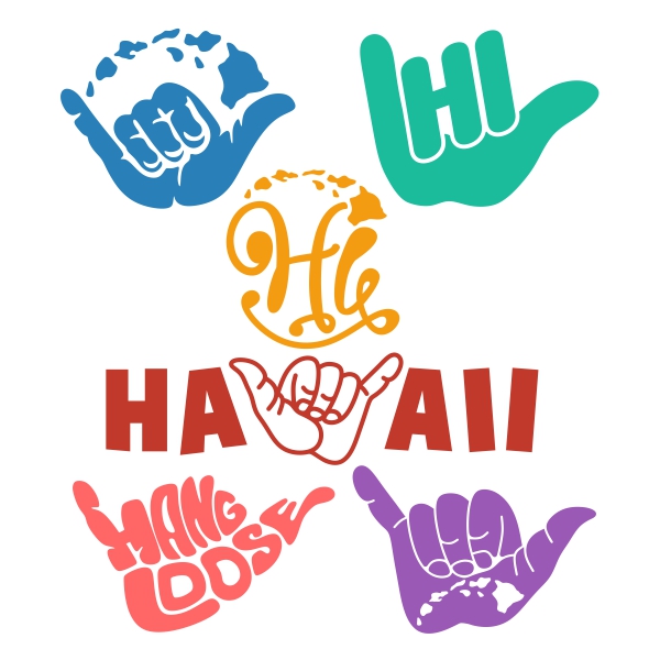 Hawaii Pack Cuttable Design | Apex Embroidery Designs, Monogram Fonts ...