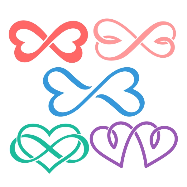 Infinity Heart SVG Cuttable Designs