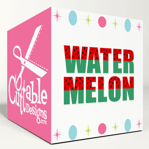 Watermelon SVG Cuttable Fonts
