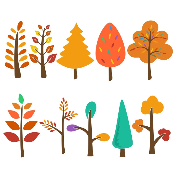 Autumn Tree Pack SVG Cuttable Designs