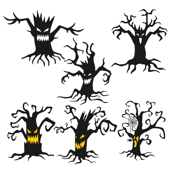 Scary Tree SVG Cuttable Designs