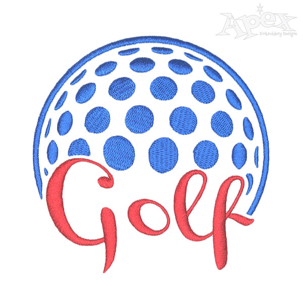 Golf Embroidery Designs