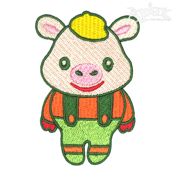 Baby Pig Embroidery Designs