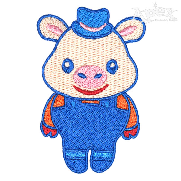 Baby Pig Embroidery Designs