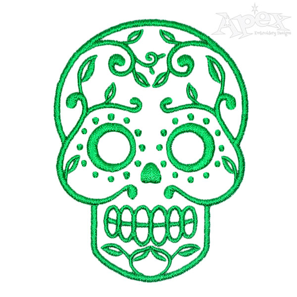 Halloween Skull Embroidery Designs